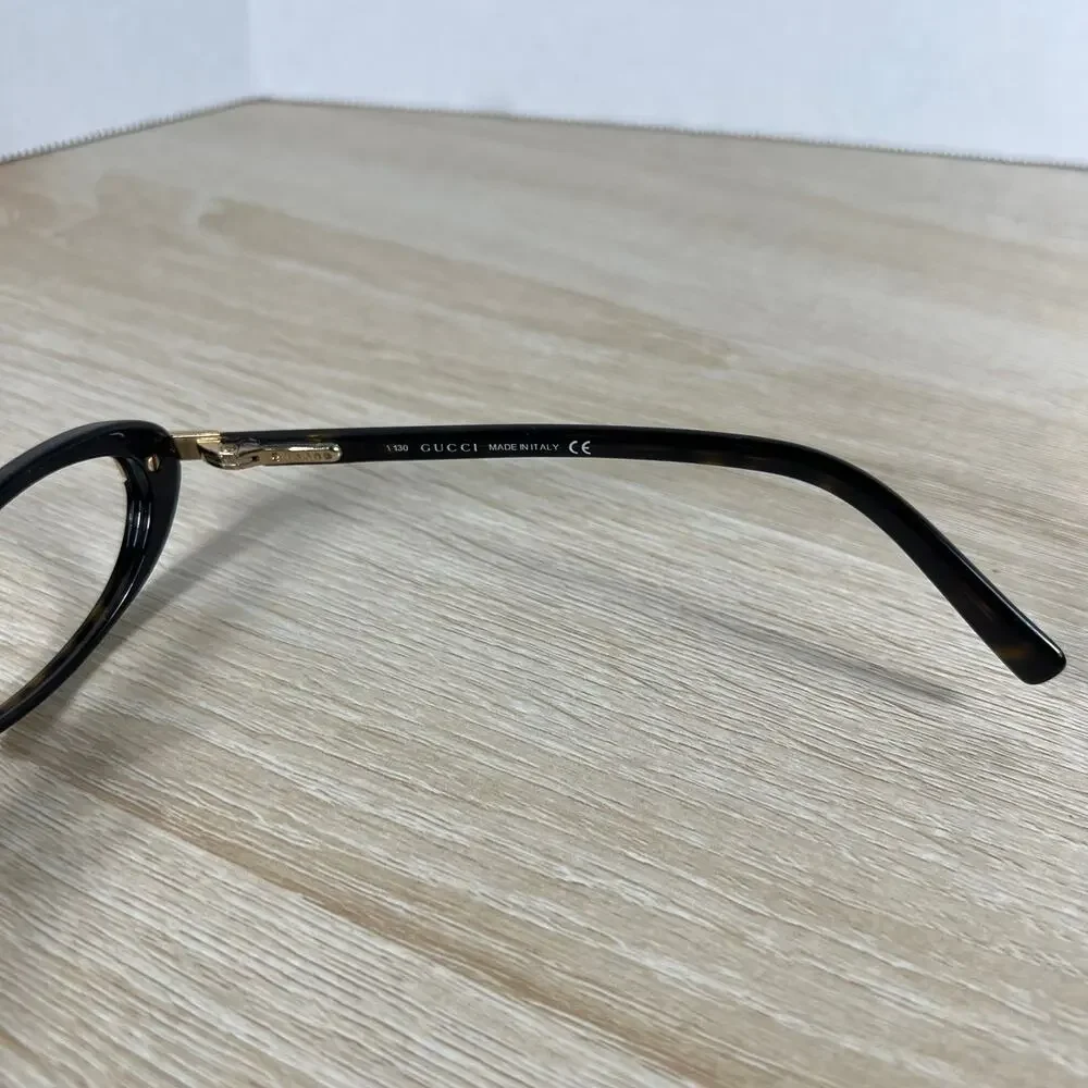 Gucci GG2929 EJZ Eyeglasses Oval Dark Brown Frames Only 52-15-130 Italy